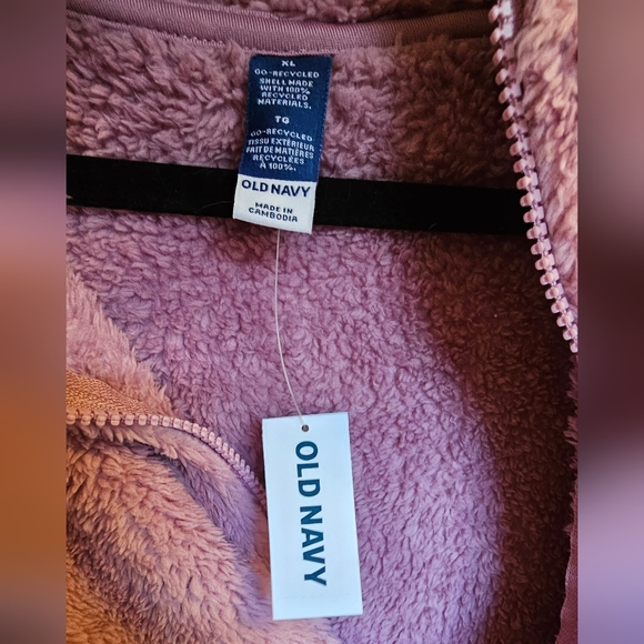 (2 for$60)Old Navy Sherpa Sweater Fuzzy Soft Zip up XL - Picture 8 of 14